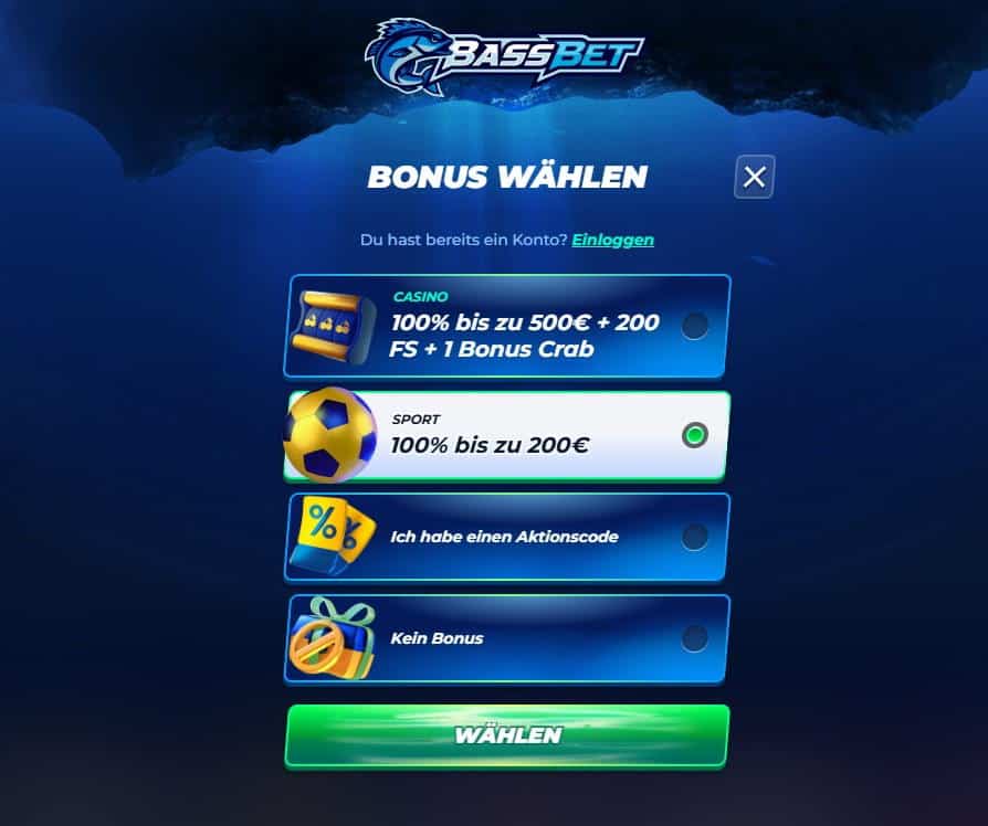 BassBet Bonus